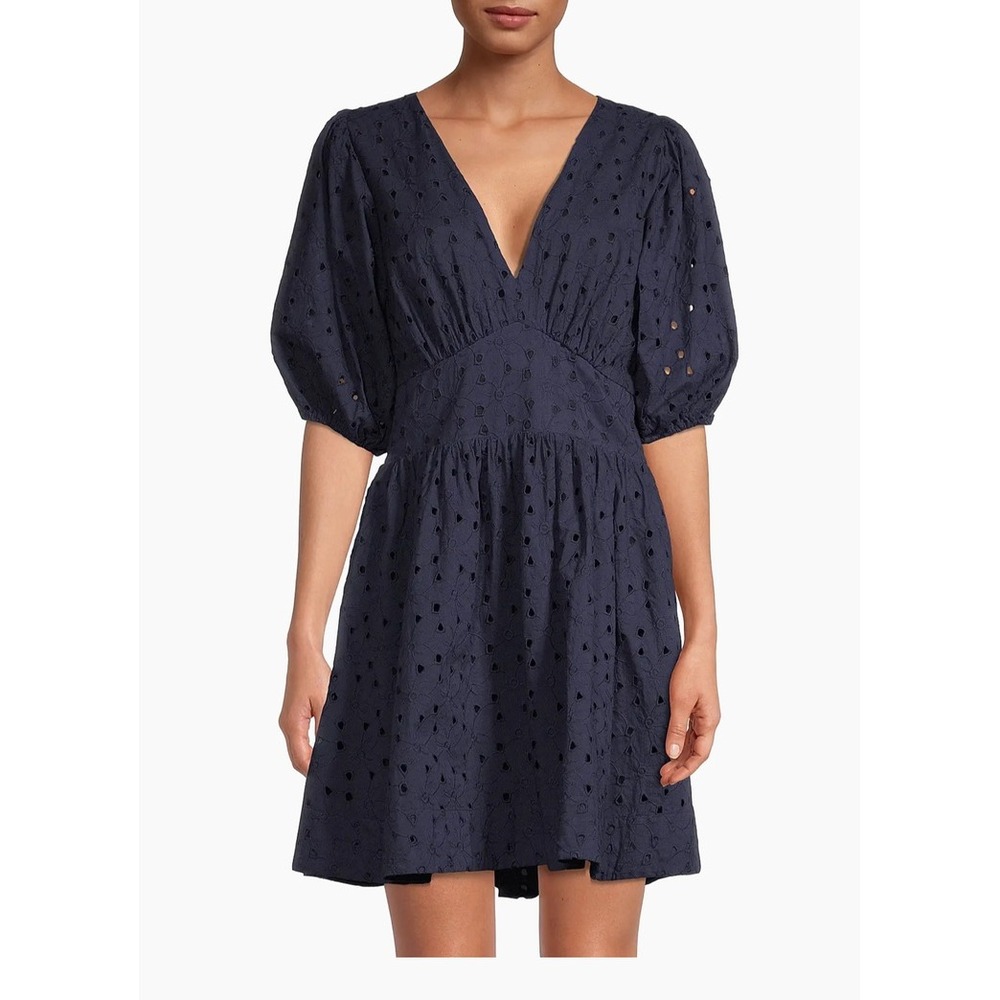New Trovata Birds of Paradis Gia Eyelet Dress Large - Picture 4 of 7